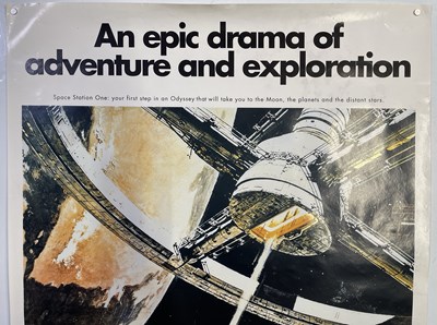 Lot 219 - 2001: A SPACE ODYSSEY - RARE CINERAMA POSTER-CARD SET AND COMMERCIAL ONE-SHEET STYLE POSTER.