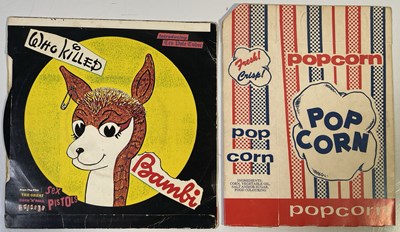 Lot 566 - THE SEX PISTOLS - RARE ORIGINAL 'WHO KILLED BAMBI' PROMOTIONAL POPCORN BOX.