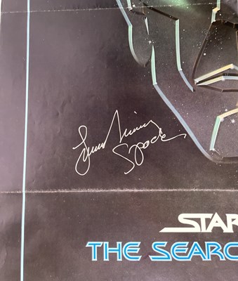 Lot 385 - STAR TREK - LEONARD NIMOY SIGNED ONE-SHEET POSTER.