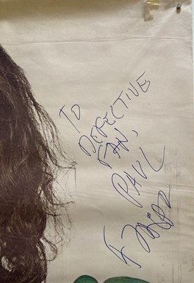 Lot 293 - FRANK ZAPPA SIGNED POSTER.