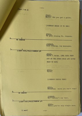 Lot 367 - FAWLTY TOWERS - SERIES TWO - EPISODE FOUR - FULL CAMERA SCRIPT.
