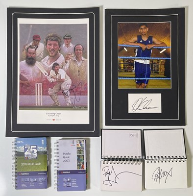 Lot 377 - SIGNED SPORTING MEMORABILIA.