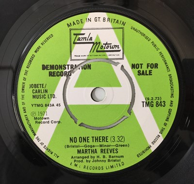 Lot 308 - MARTHA REEVES - NO ONE THERE 7" (UK DEMO - TAMLA MOTOWN - TMG 843)