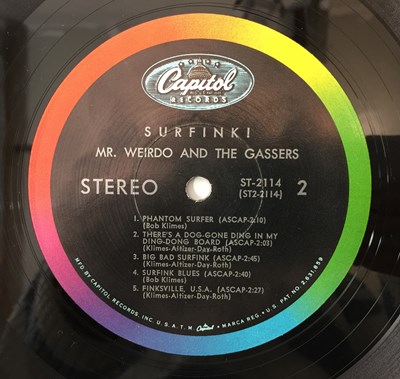 Lot 319 - MR WEIRDO AND THE GASSERS - SURFINK LP + 7" (US SURF - CAPITOL - ST-2114)