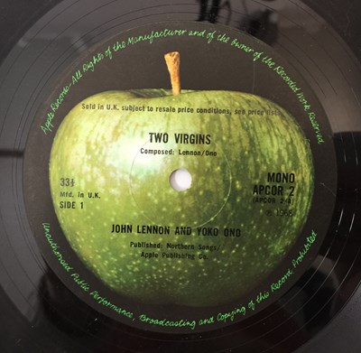 Lot 327 - JOHN LENNON AND YOKO ONO - TWO VIRGINS LP (UK MONO - APPLE - APCOR 2)