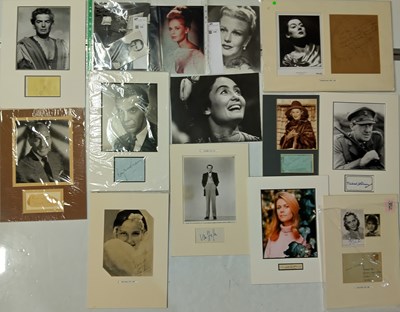 Lot 153 - 20TH CENTURY STARS OF STAGE AND SCREEN - SIGNED ITEMS.