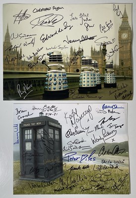 Lot 158 - DOCTOR WHO - TWO MULTI SIGNED IMAGES.