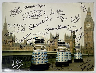 Lot 158 - DOCTOR WHO - TWO MULTI SIGNED IMAGES.