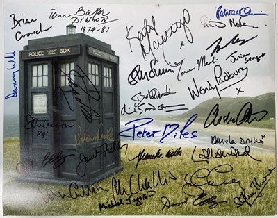 Lot 158 - DOCTOR WHO - TWO MULTI SIGNED IMAGES.