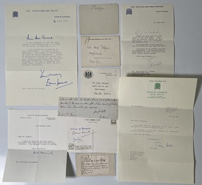 Lot 13 - POLITICIANS - SIGNED ITEMS INC EX PMS.