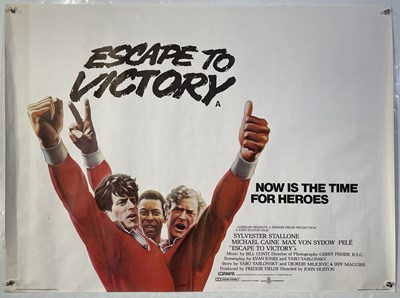 Lot 223 - ESCAPE TO VICTORY (1981)- ORIGINAL UK QUAD POSTER.