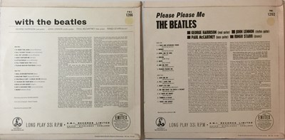 Lot 73 - THE BEATLES - PLEASE PLEASE ME/WITH THE BEATLES (UK MONO COPIES)