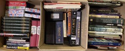 Lot 54 - THE TITANIC - BOOK COLLECTION.