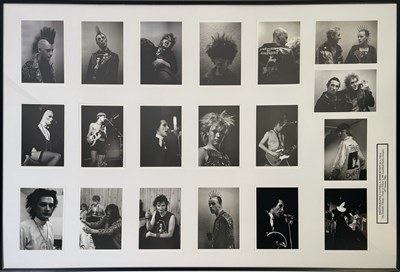 Lot 554 - PUNK INTEREST - FRAMED SET OF PUNK PHOTOGRAPHS - THE DAMNED AND MORE.