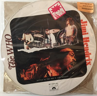 Lot 783 - THE WHO/ JIMI HENDRIX - BATTLE OF THE WHO & JIMI HENDRIX LP (JAPANESE TIN SET - MP 9365/66)