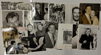 Lot 306 - ERROL FLYNN - LARGE COLLECTION OF PRESS PHOTOGRAPHS.