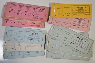 Lot 129 - MANCHESTER FREE TRADE HALL - UNUSED TICKETS INC NAZARETH / BUDGIE / DIAMOND HEAD.