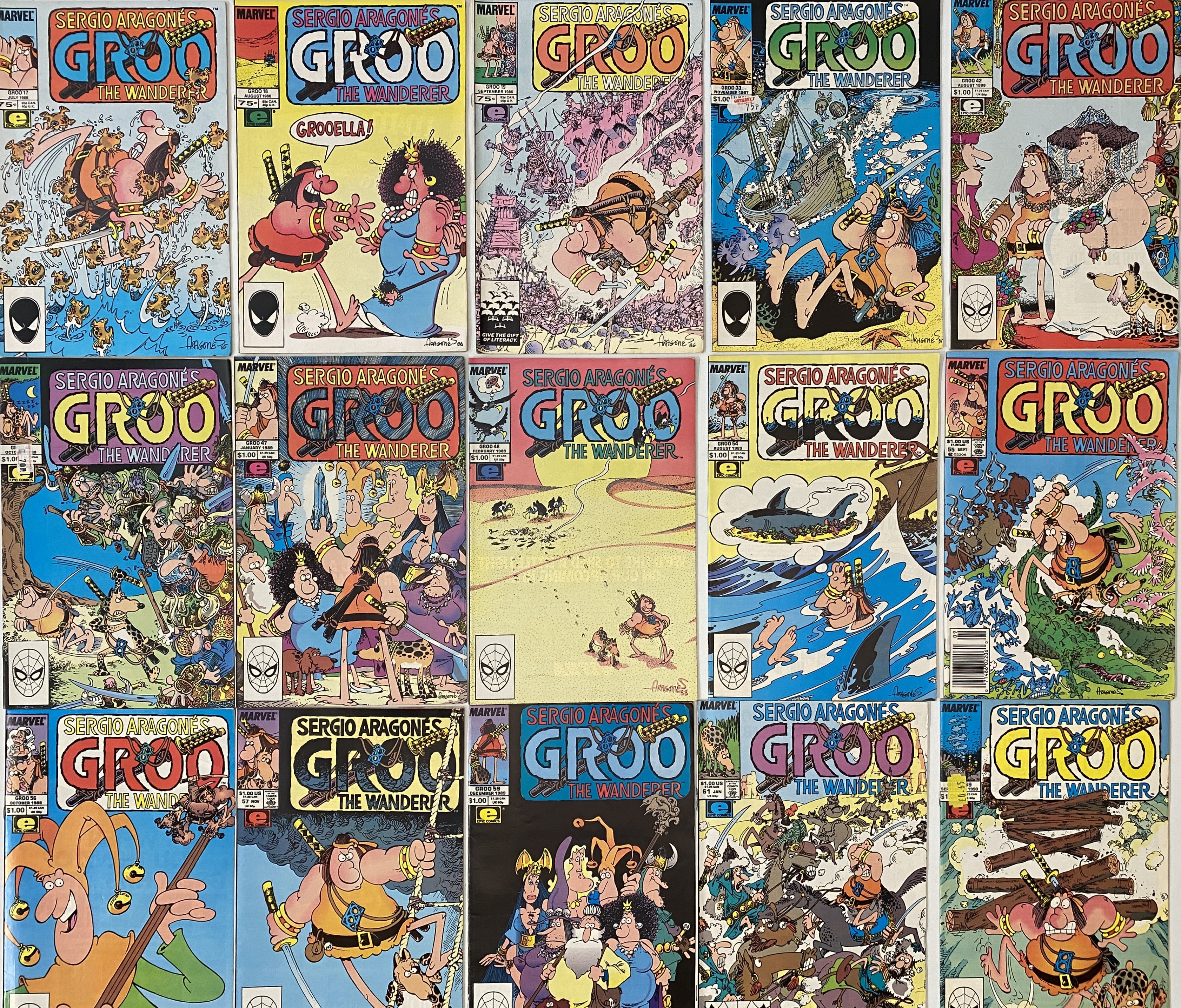 Lot 95 - GROO THE WANDERER COMICS.