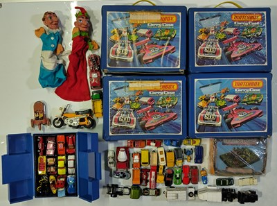 Lot 40 - 200+ TOY CARS AND VEHICLES INC MATCHBOX CARRY CASES.