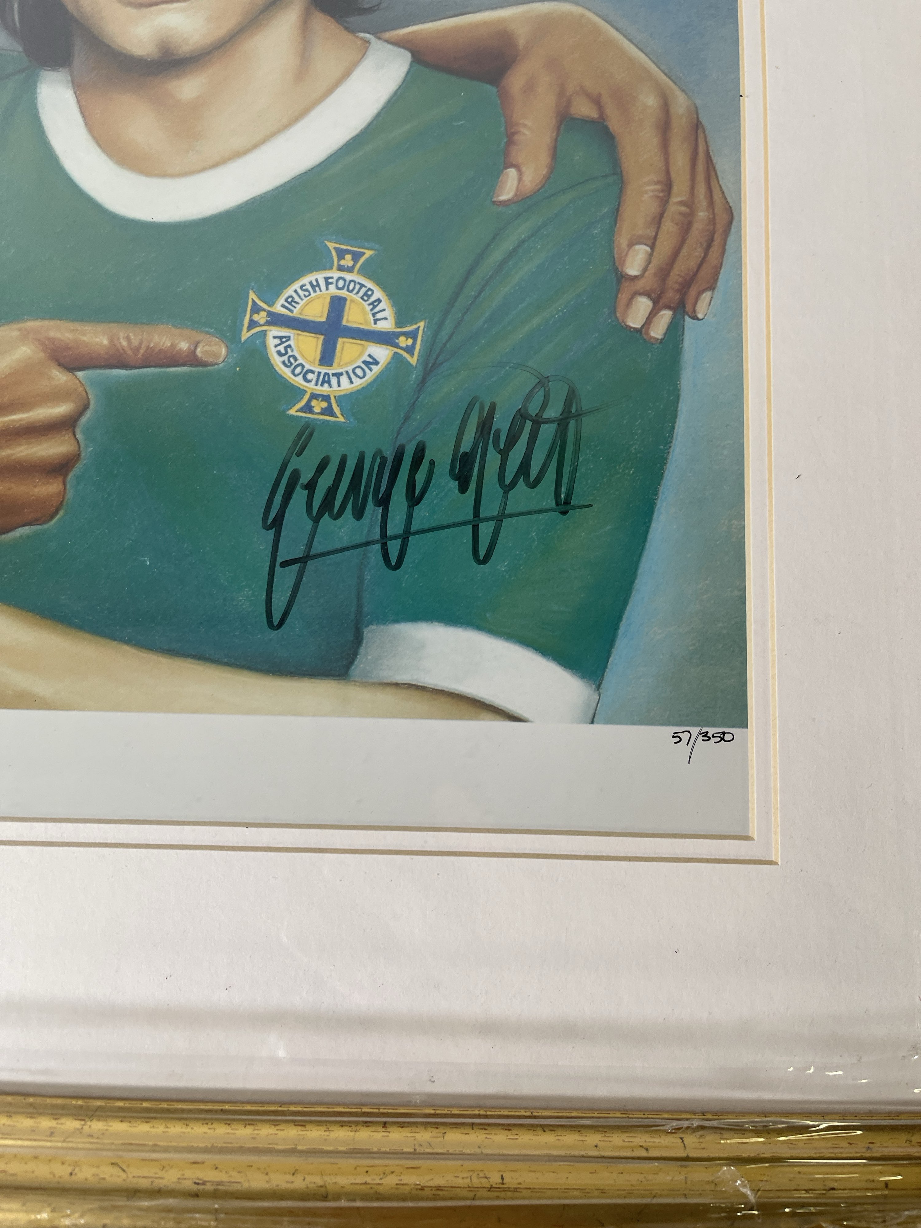 Lot 416 - GEORGE BEST - SIGNED LIMITED EDITION PRINT.