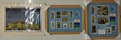 Lot 419 - FOOTBALL MEMORABILIA - MANCHESTER CITY- 1956 FA CUP FINAL TEAM SIGNED DISPLAYS.