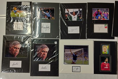 Lot 420 - FOOTBALL MEMORABILIA - LEGENDS SIGNED ITEMS.