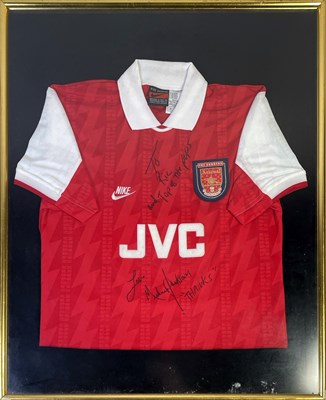 Lot 423A - MICHAEL JACKSON - SIGNED ARSENAL FOOTBALL SHIRT.