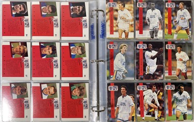 Lot 426 - FOOTBALL MEMORABILIA - CARD FOLDER SIGNED BY ENGLAND 1991 SQUAD.