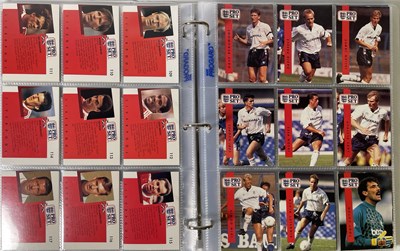 Lot 426 - FOOTBALL MEMORABILIA - CARD FOLDER SIGNED BY ENGLAND 1991 SQUAD.