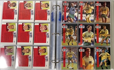Lot 426 - FOOTBALL MEMORABILIA - CARD FOLDER SIGNED BY ENGLAND 1991 SQUAD.