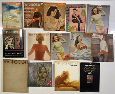 Lot 55 - PIN-UPS / VINTAGE MEN'S MAGAZINES INC PARIS HOLLYWOOD.