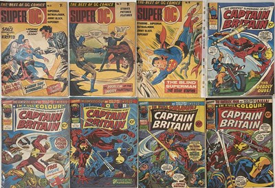 Lot 107 - MARVEL CAPTAIN BRITAIN & SUPER DC COMICS.