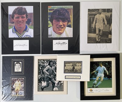 Lot 428 - FOOTBALL MEMORABILIA - LEEDS UNITED - SIGNED DISPLAYS.