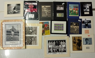 Lot 243430 - FOOTBALL MEMORABILIA - 1950S-70S FOOTBALLERS SIGNED ITEMS.