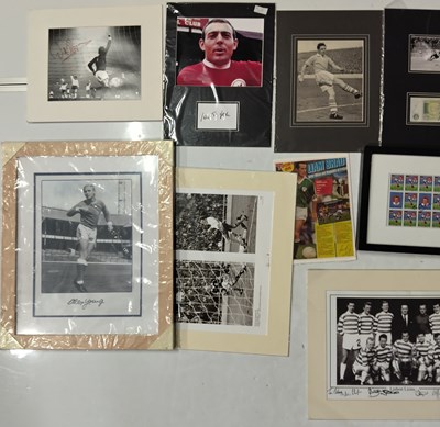 Lot 243430 - FOOTBALL MEMORABILIA - 1950S-70S FOOTBALLERS SIGNED ITEMS.