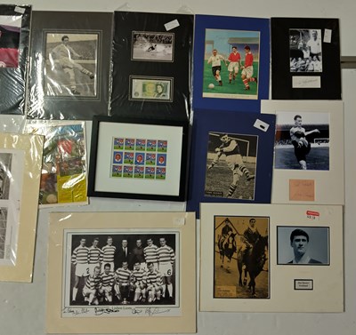 Lot 243430 - FOOTBALL MEMORABILIA - 1950S-70S FOOTBALLERS SIGNED ITEMS.