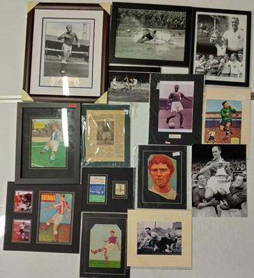 Lot 243431 - FOOTBALL MEMORABILIA - VINTAGE SIGNED DISPLAYS.