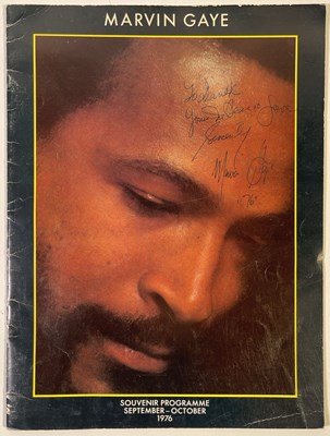 Lot 273 - MARVIN GAYE SIGNED PROGRAMME - 1976.