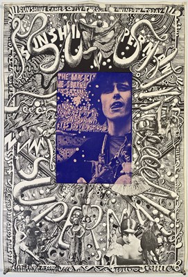 Lot 62 - DONOVAN - MARTIN SHARP 'SUNSHINE SUPERMAN' NON-FOIL EFFECT POSTER.