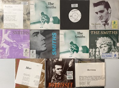 Lot 11 - THE SMITHS/ MORRISSEY - 7" PACK (INC DEMOS/ PRESS RELEASES)