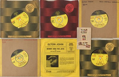 Lot 13 - ELTON JOHN - 7" PROMOS PACK (INC DJM MINI CATALOGUE)