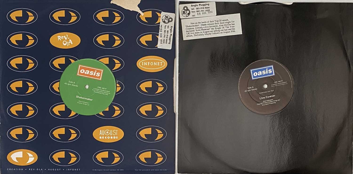Lot 20 - OASIS - SHAKERMAKER/ LIVE FOREVER 12