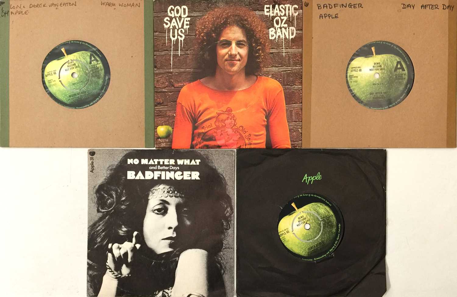 Lot 2 - APPLE ARTISTS - 7" DEMOS PACK