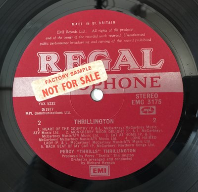 Lot 3 - PERCY THRILLINGTON - LP & 7" PACK (PAUL MCCARTNEY)
