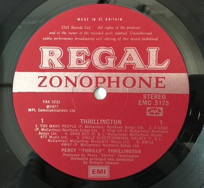Lot 3 - PERCY THRILLINGTON - LP & 7" PACK (PAUL MCCARTNEY)