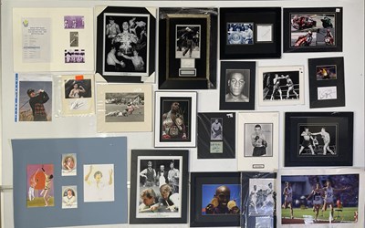 Lot 382 - SPORTING MEMORABILIA - ASSORTED SIGNED ITEMS.