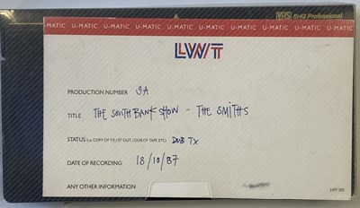 Lot 438 - THE SMITHS ON THE SOUTHBANK SHOW VHS.