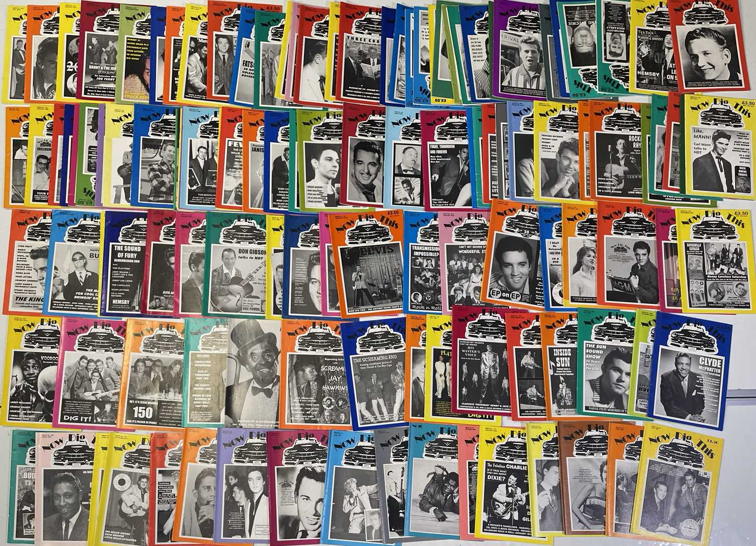 Lot 86 - NOW DIG THIS MAGAZINES & ELVIS MONTHLY MAGAZINES.