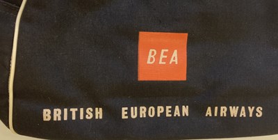 Lot 155 - BEATLES - BRITISH EUROPEAN AIRWAYS FLIGHT BAG