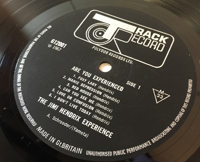 Lot 92 - JIMI HENDRIX - ARE YOU EXPERIENCED LP (ORIGINAL UK FULLY LAMINATED COPY - TRACK 612001)
